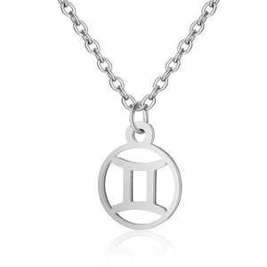 fashion 12 Constellation Aries Libra Cancer Pisces Aquarius Virgo Libra Leo Capricorn Gemini Taurus Necklace Pendant for women