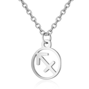 fashion 12 Constellation Aries Libra Cancer Pisces Aquarius Virgo Libra Leo Capricorn Gemini Taurus Necklace Pendant for women