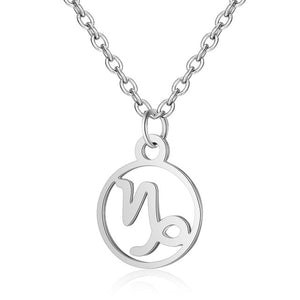 fashion 12 Constellation Aries Libra Cancer Pisces Aquarius Virgo Libra Leo Capricorn Gemini Taurus Necklace Pendant for women