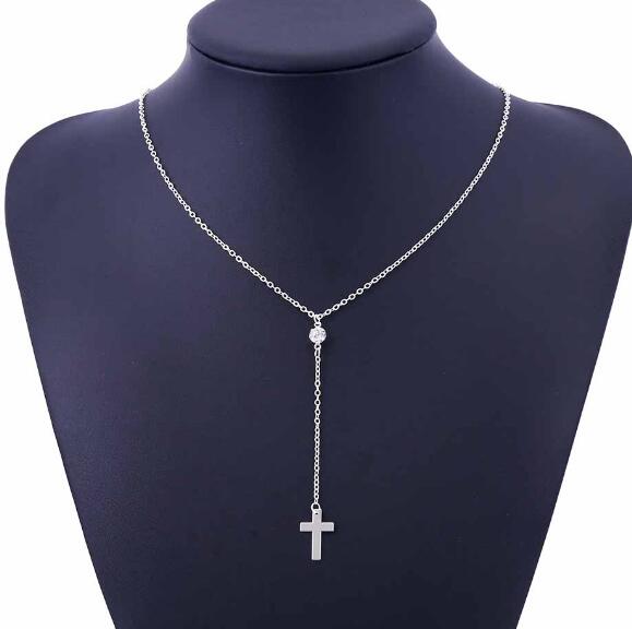 Small Gold Cross Pendant Necklace Women Girl Kids,Mini Charm Pendant Gold Color Jewelry Crucifix Christian Ornaments