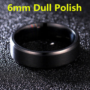 4mm Dull Polish Silver Color Titanium Ring For Men and Women