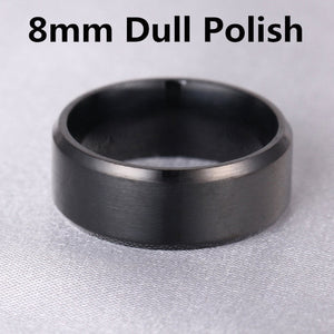 4mm Dull Polish Silver Color Titanium Ring For Men and Women