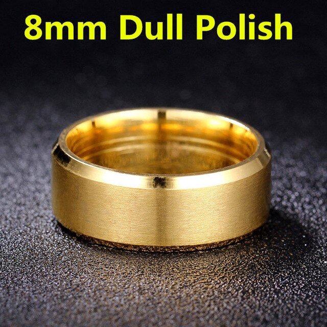 4mm Dull Polish Silver Color Titanium Ring For Men and Women