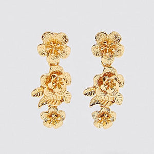 JJFOUCS Bohemian Za Fashion Sun Flower Drop Earrings For Women Party Shiny Crystal Statement Earrings Wedding Girls Jewelry Gift