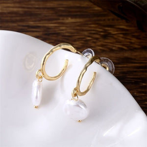 IPARAM Trend Simulation Pearl Long Earrings Female White Round Pearl Wedding Pendant Earrings Fashion Korean Jewelry Earrings