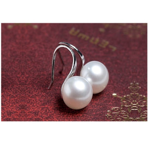 Pearl Women Hanging Earrings One Direction Trend Boucle D'oreille Femme Party Wedding Fashion Round Pearl Jewelry Wholesale