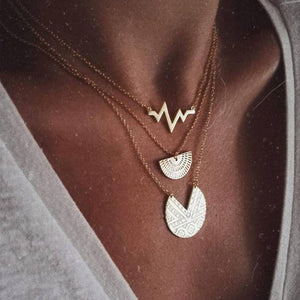 26 Styles Bohemian Multi layer Pendant Necklaces For Women Fashion Golden Geometric Charm Chains Necklace Jewelry Wholesale