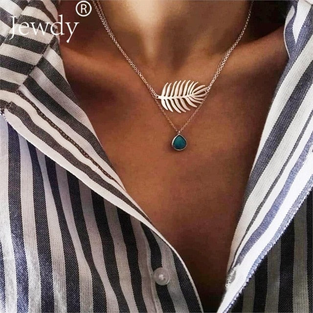 26 Styles Bohemian Multi layer Pendant Necklaces For Women Fashion Golden Geometric Charm Chains Necklace Jewelry Wholesale