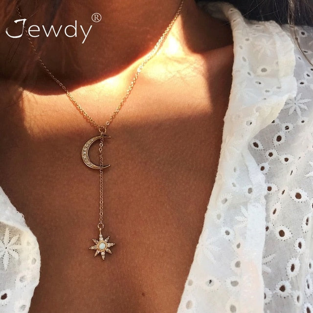 26 Styles Bohemian Multi layer Pendant Necklaces For Women Fashion Golden Geometric Charm Chains Necklace Jewelry Wholesale