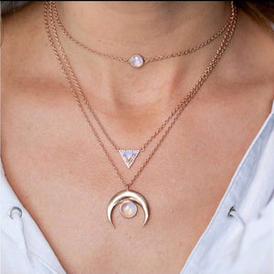 26 Styles Bohemian Multi layer Pendant Necklaces For Women Fashion Golden Geometric Charm Chains Necklace Jewelry Wholesale