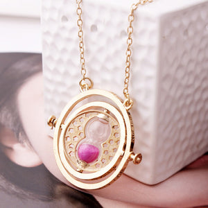 CHIELOYS Hot HP Necklace Series Magic Gifts For Kids Gold Snitch Time-Turner Hogwarts Horcrux Pendant Chain Giratiempo