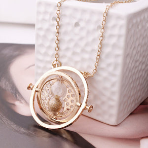 CHIELOYS Hot HP Necklace Series Magic Gifts For Kids Gold Snitch Time-Turner Hogwarts Horcrux Pendant Chain Giratiempo