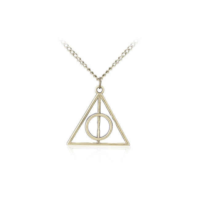 CHIELOYS Hot HP Necklace Series Magic Gifts For Kids Gold Snitch Time-Turner Hogwarts Horcrux Pendant Chain Giratiempo