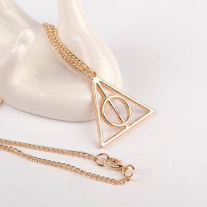 CHIELOYS Hot HP Necklace Series Magic Gifts For Kids Gold Snitch Time-Turner Hogwarts Horcrux Pendant Chain Giratiempo