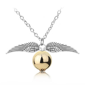 CHIELOYS Hot HP Necklace Series Magic Gifts For Kids Gold Snitch Time-Turner Hogwarts Horcrux Pendant Chain Giratiempo